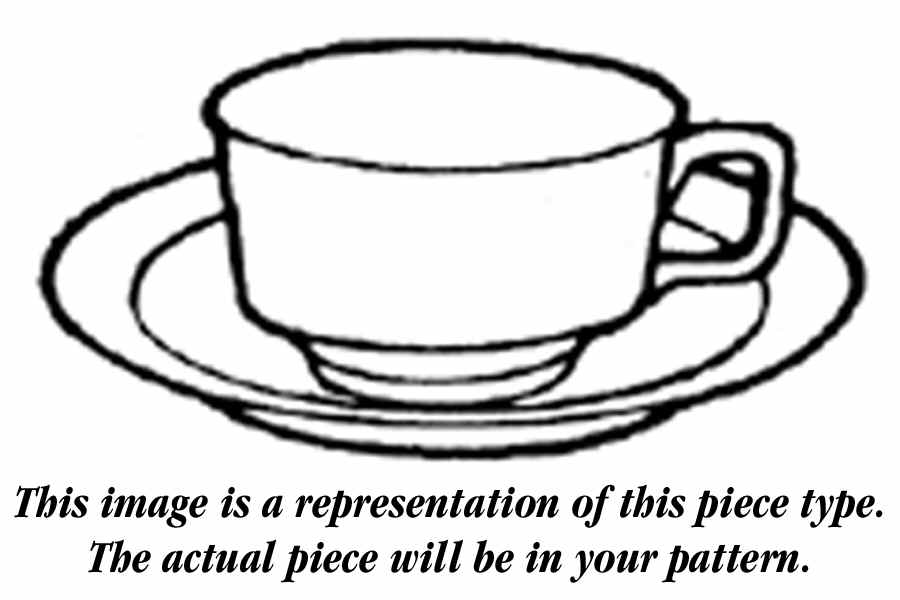 Chalice Flat Cup & Saucer Set by Franciscan-1