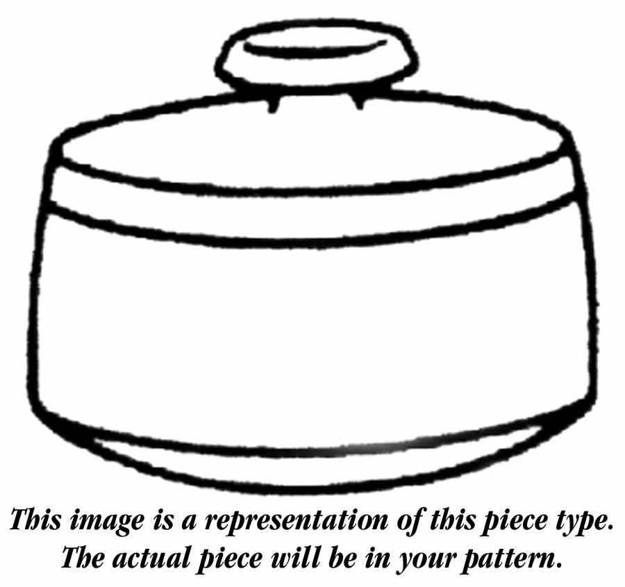 Blanc Sugar Bowl & Lid by Franciscan-1