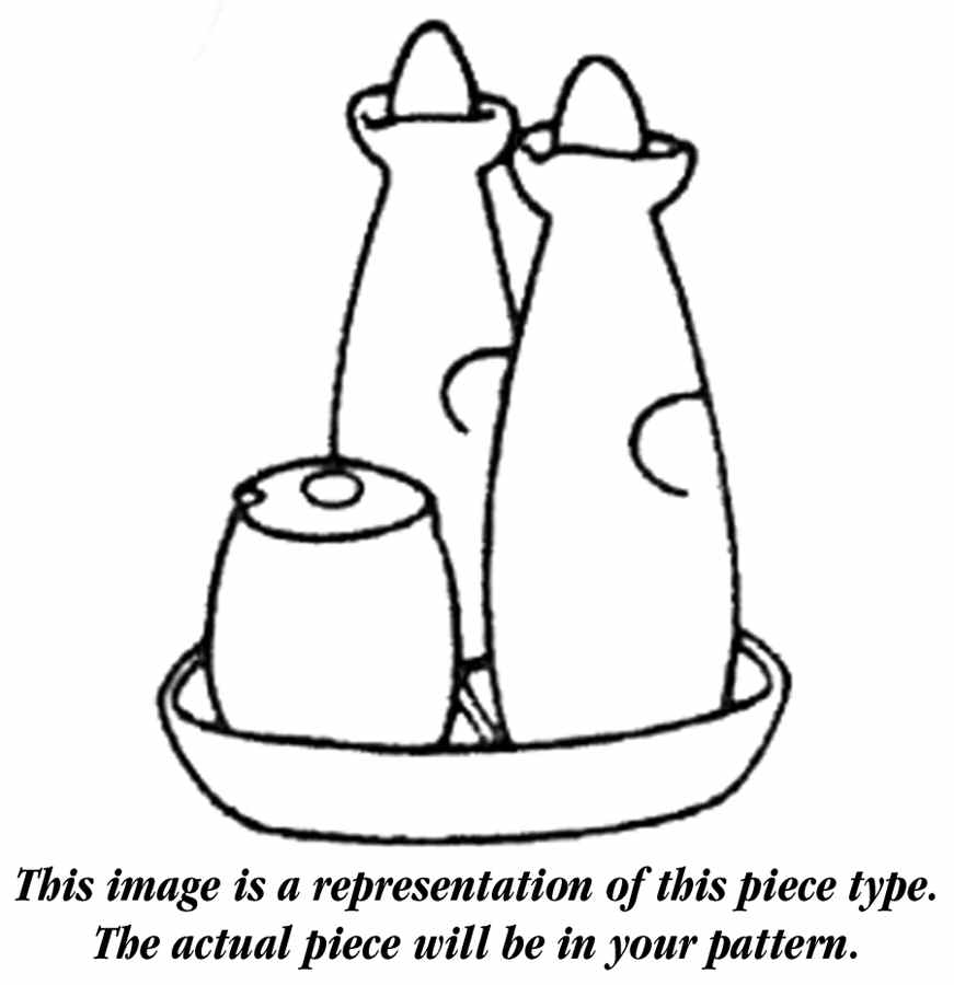 Eclipse White Condiment Set by Franciscan-1