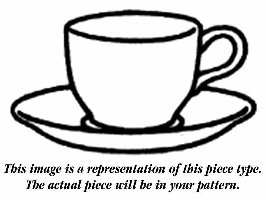 Reflections Peach Flat Cup & Saucer Set by Franciscan-1