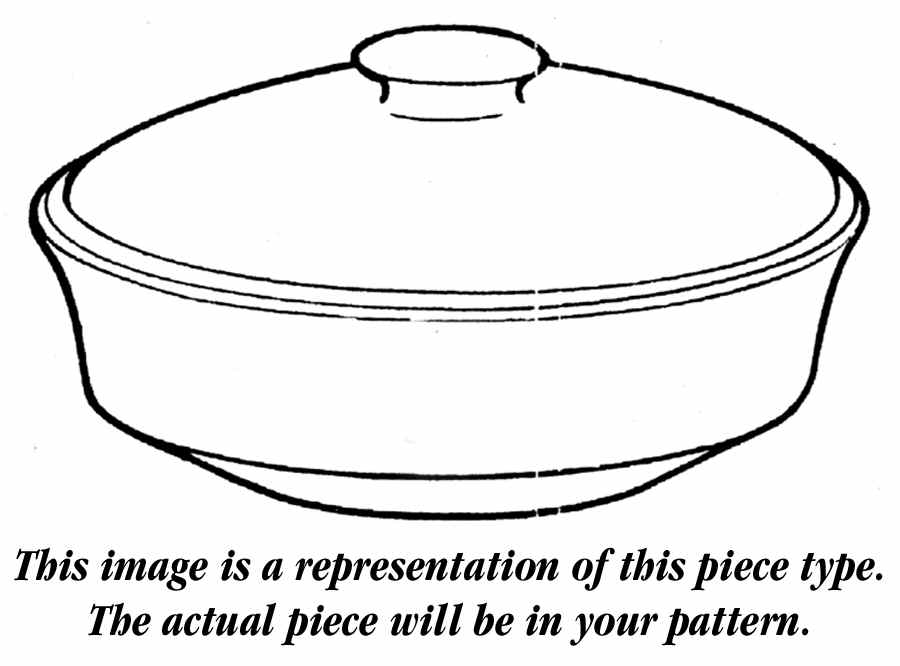 Zinnia 3 Quart Round Covered Casserole by Franciscan-1