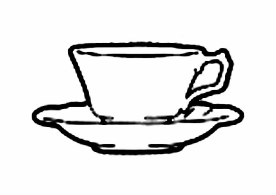 Mikado Cantaloupe Footed Cup & Saucer Set by Royal Crown Derby-1