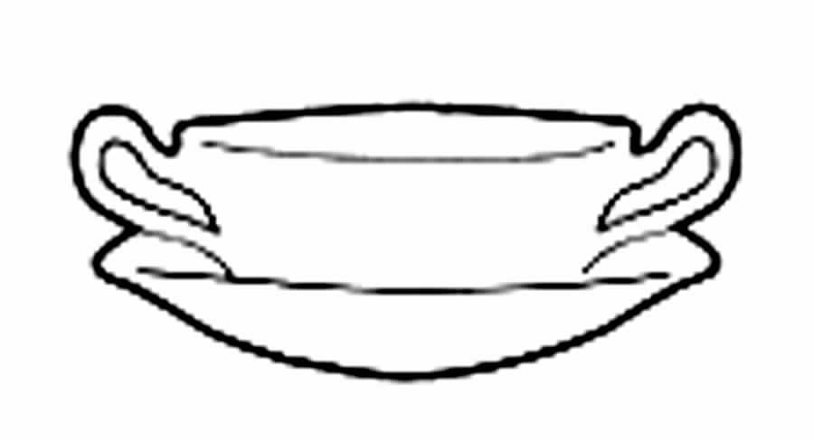 Dauphin Footed Cream Soup Bowl & Saucer Set by Royal Crown Derby-1