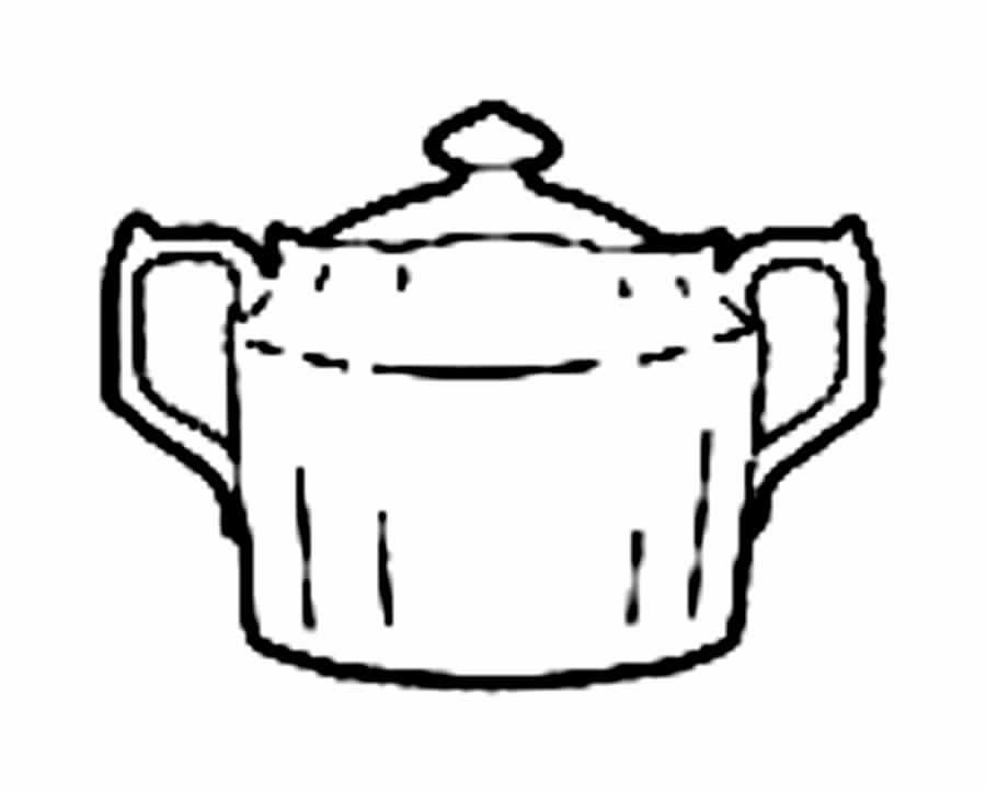 Honeysuckle Sugar Bowl & Lid by Royal Crown Derby-1
