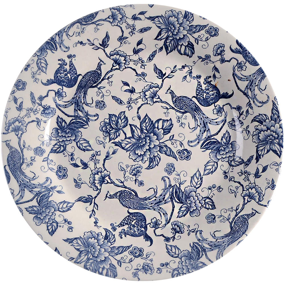Exotic Bird Blue 11" Chop Plate (Round Platter) by Ravensdale-1
