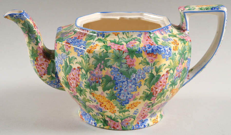 Somerset (Blue Trim) Ajax Teapot No Lid by Royal Winton-1
