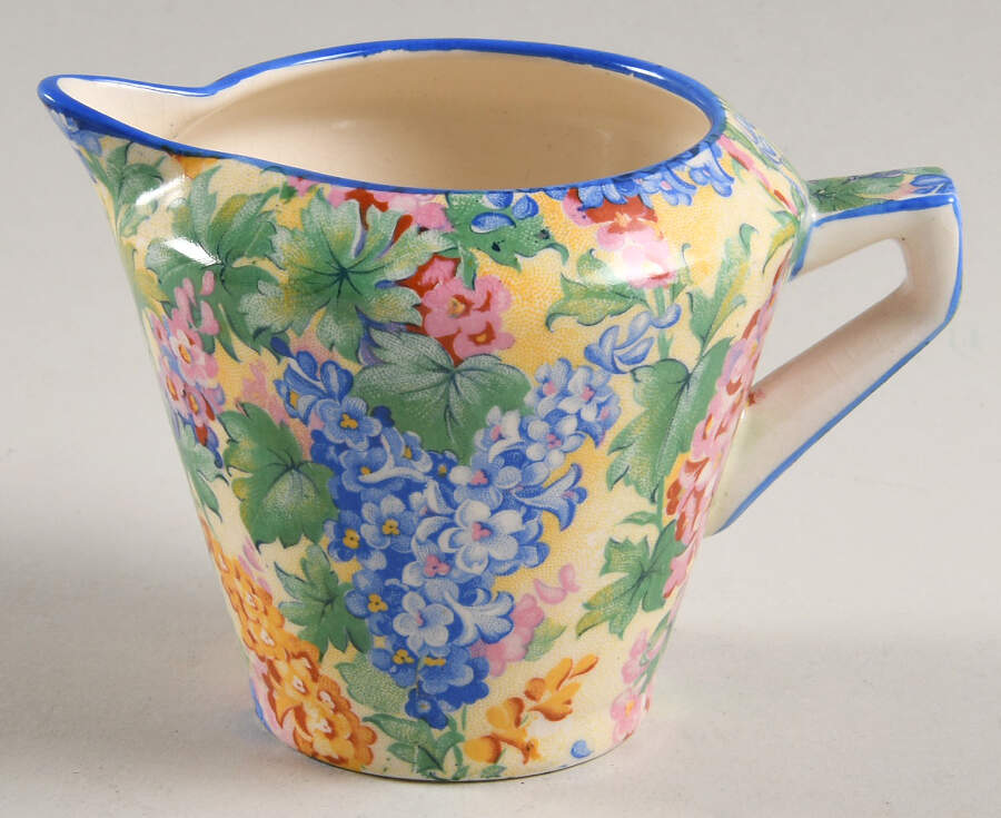 Somerset (Blue Trim) Creamer by Royal Winton-1