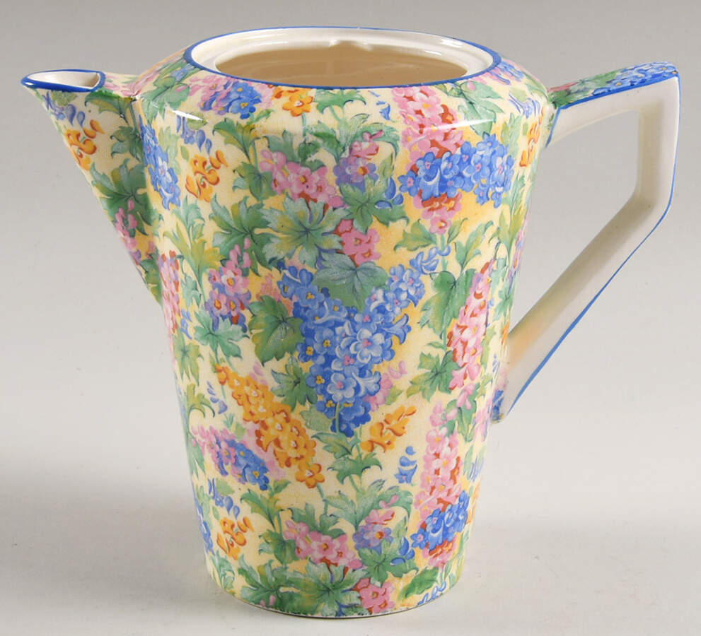 Somerset (Blue Trim) Norman Coffee Pot No Lid by Royal Winton-1