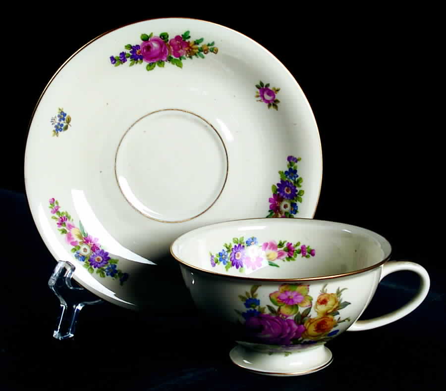 143 Footed Cup & Saucer Set by Rosenthal - Continental-1
