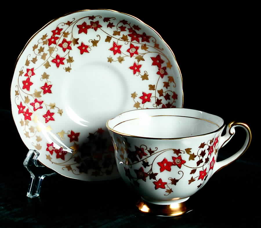 4970a Footed Cup & Saucer Set by Royal Chelsea-1