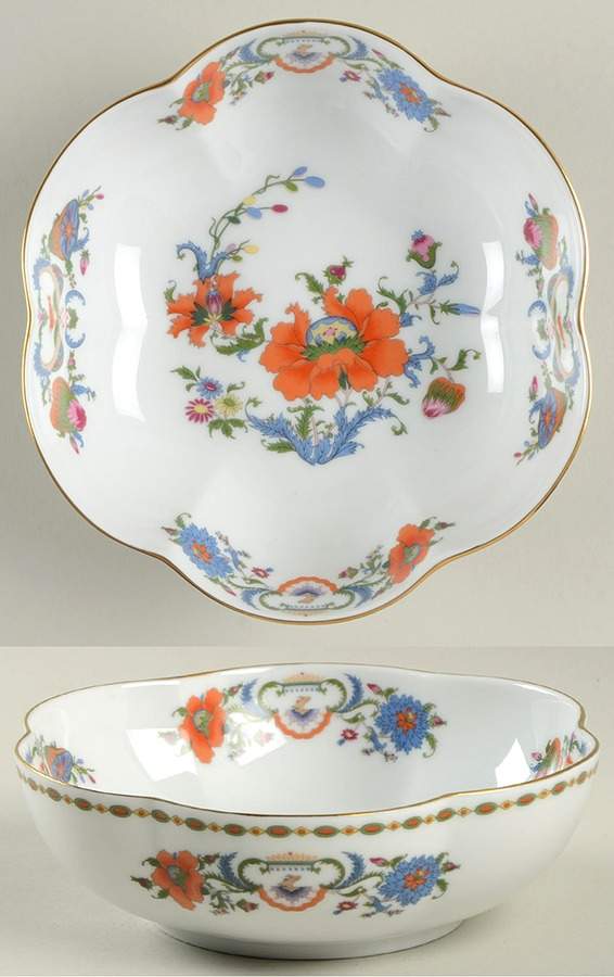 Vieux Chine (Empire, White) Large Melon Bowl by Raynaud-1