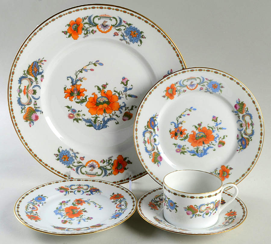 Vieux Chine (Empire, White) 5 Piece Place Setting by Raynaud-1