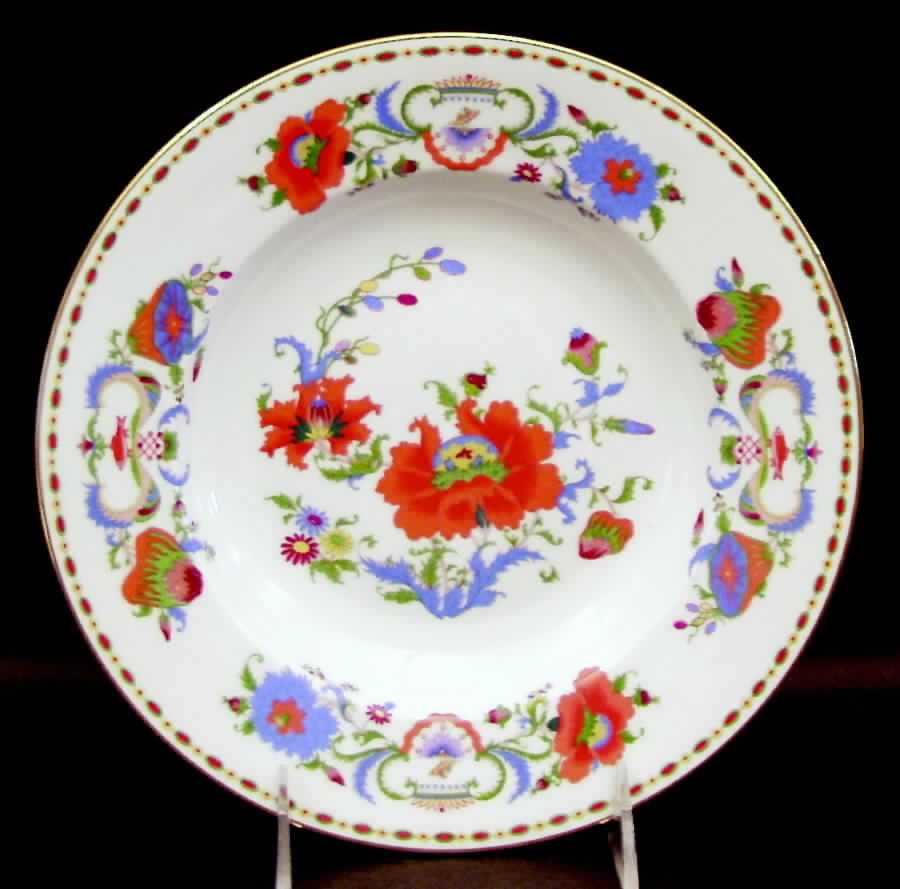 Vieux Chine (Empire, White) Large Rim Soup Bowl by Raynaud-1