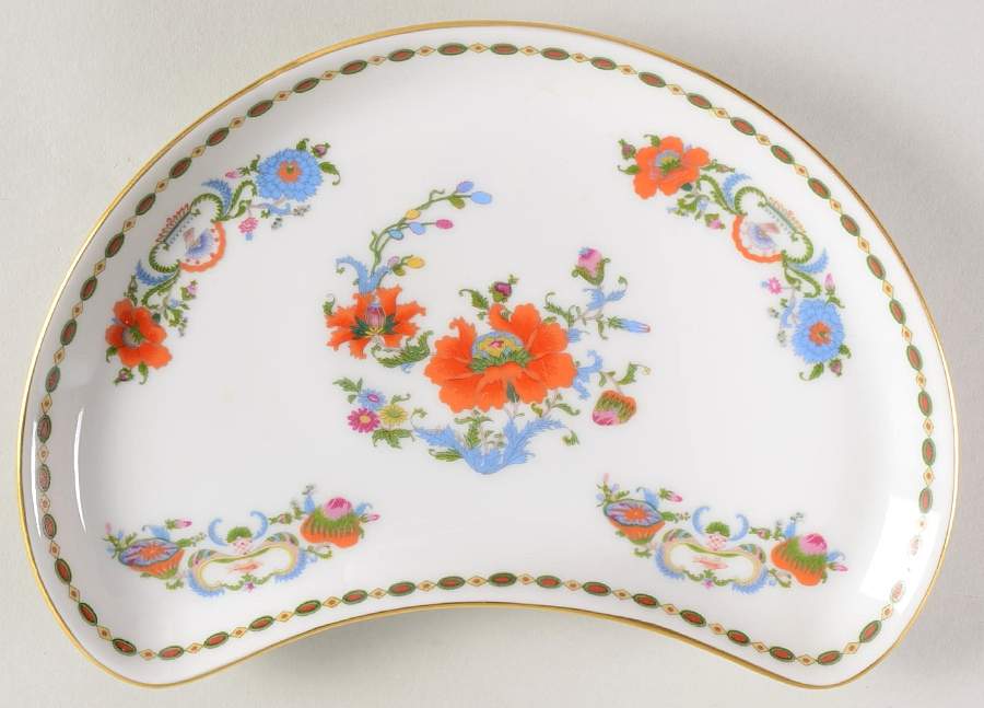 Vieux Chine (Empire, White) Crescent Salad Plate by Raynaud-1