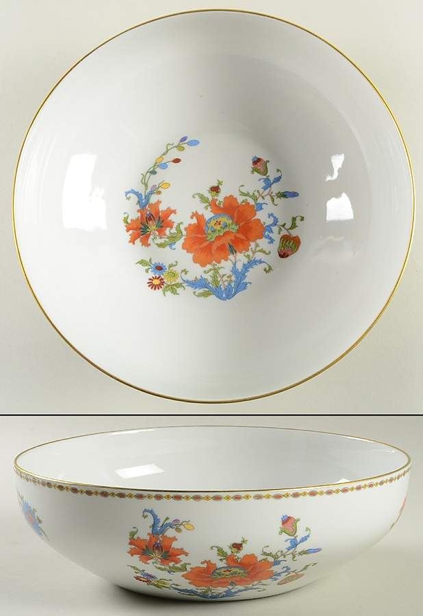 Vieux Chine (Empire, White) 10" Large Salad Serving Bowl by Raynaud-1