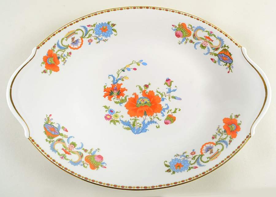 Vieux Chine (Empire, White) 16" Oval Serving Platter by Raynaud-1