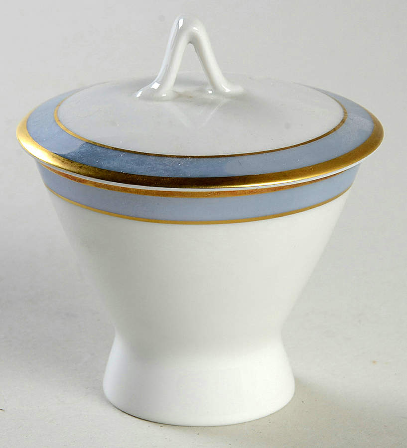 Gala Blue (Classic Rose Collection) Mini Sugar Bowl & Lid by Rosenthal - Continental-1