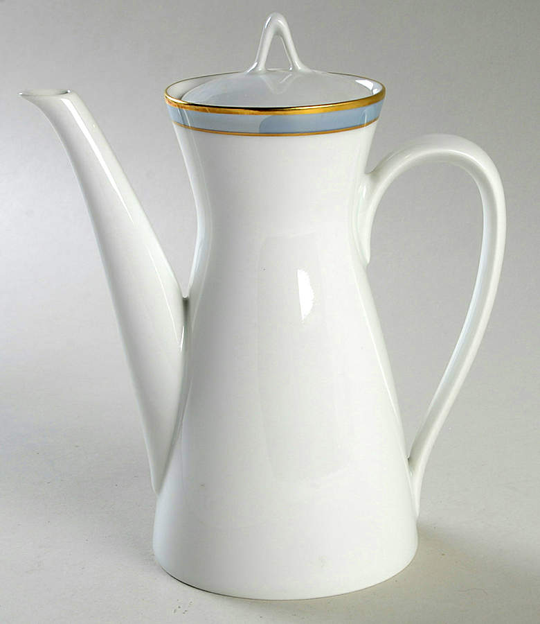 Gala Blue (Classic Rose Collection) Mini Coffee Pot & Lid by Rosenthal - Continental-1