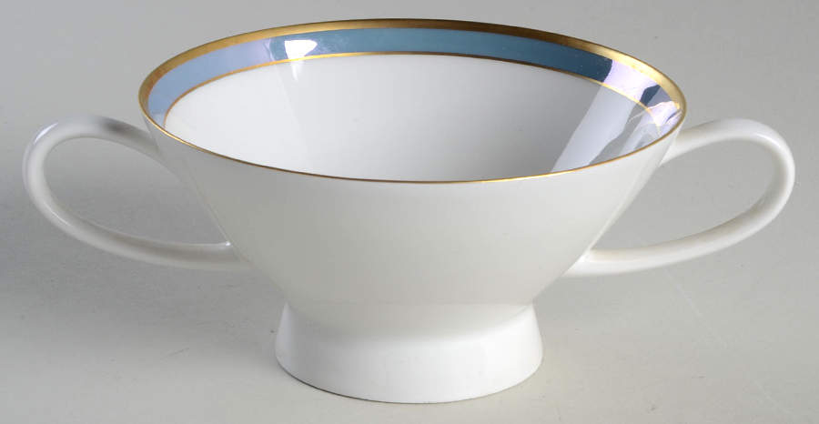 Gala Blue (Classic Rose Collection) Cream Soup Bowl No Lid by Rosenthal - Continental-1