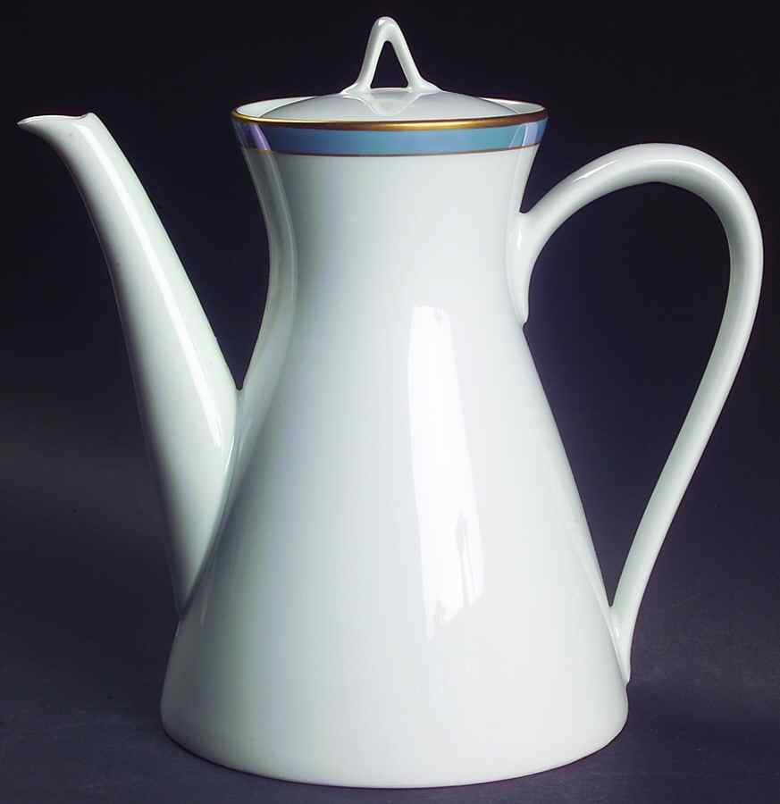Gala Blue (Classic Rose Collection) Teapot & Lid by Rosenthal - Continental-1