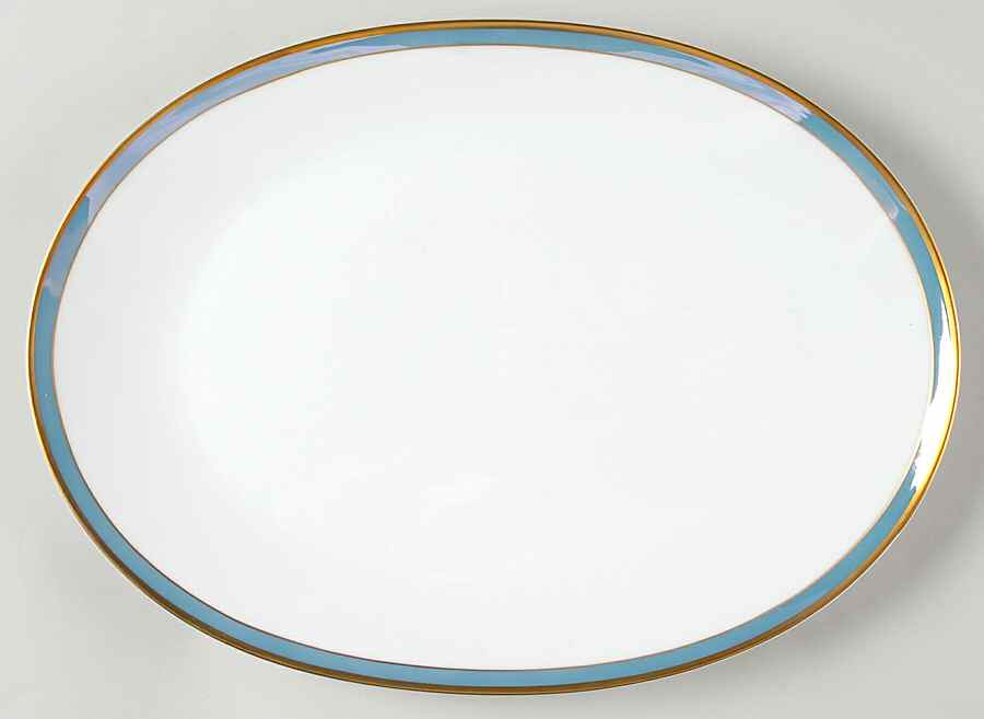Gala Blue (Classic Rose Collection) 13" Oval Serving Platter by Rosenthal - Continental-1