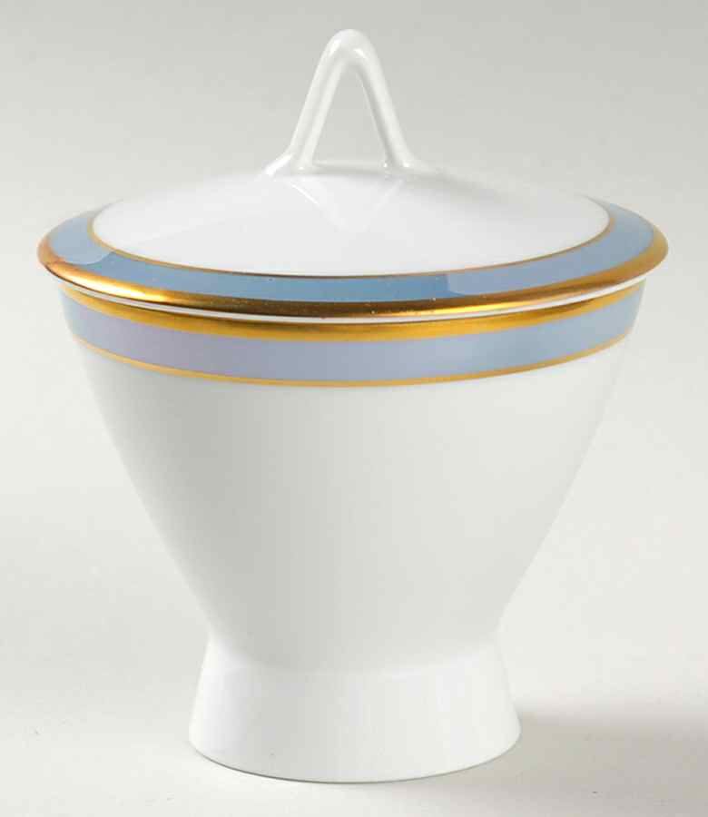 Gala Blue (Classic Rose Collection) Sugar Bowl & Lid by Rosenthal - Continental-1