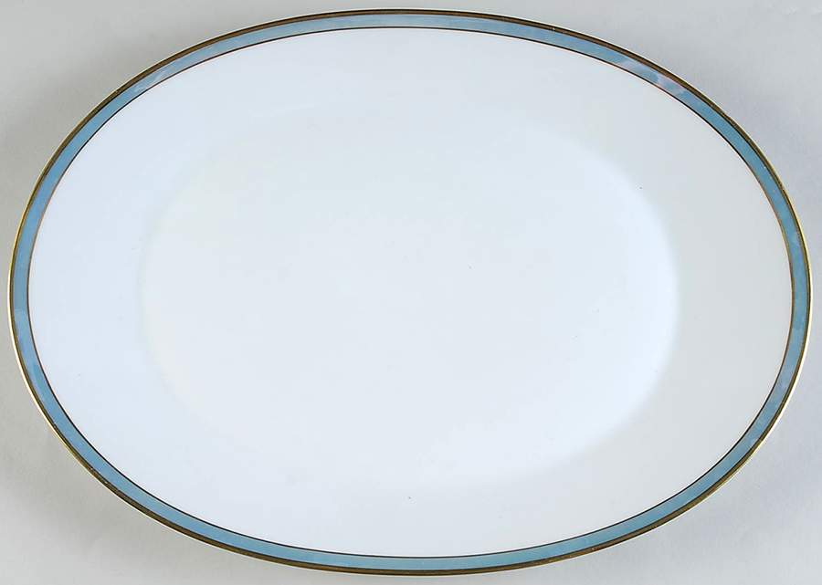 Gala Blue (Classic Rose Collection) 15" Oval Serving Platter by Rosenthal - Continental-1