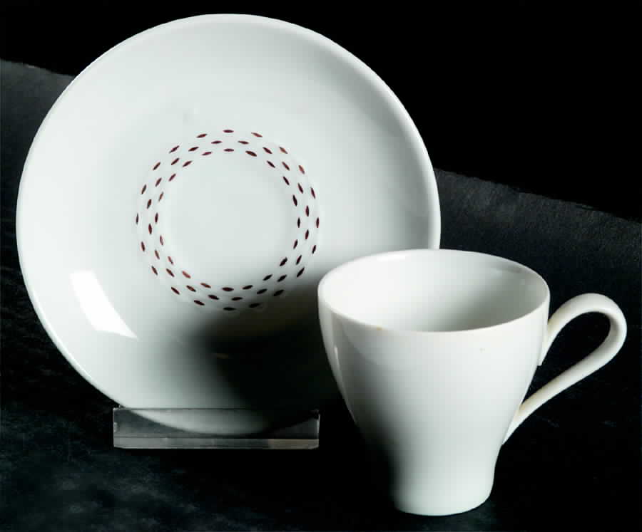 Gold Dots Flat Demitasse Cup & Saucer Set by Rosenthal - Continental-1