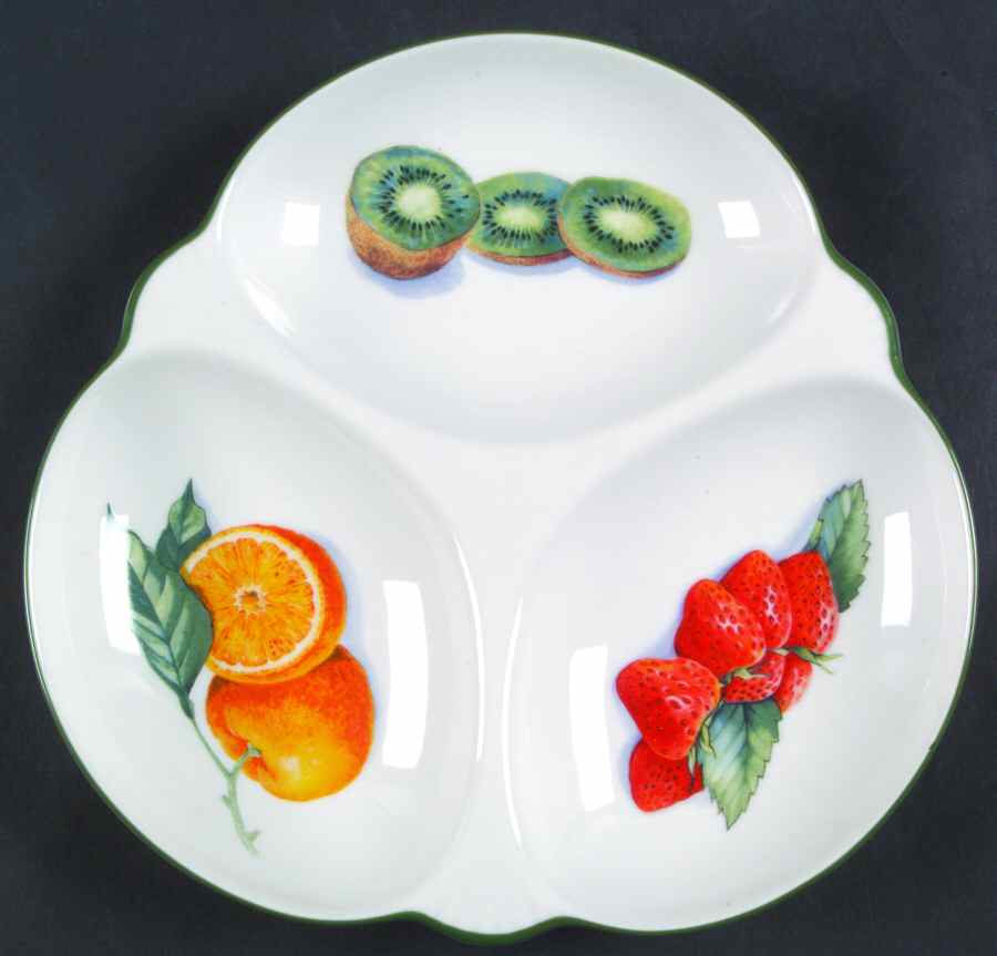Classic White Fruits 3-Part Relish by Royal Worcester-1