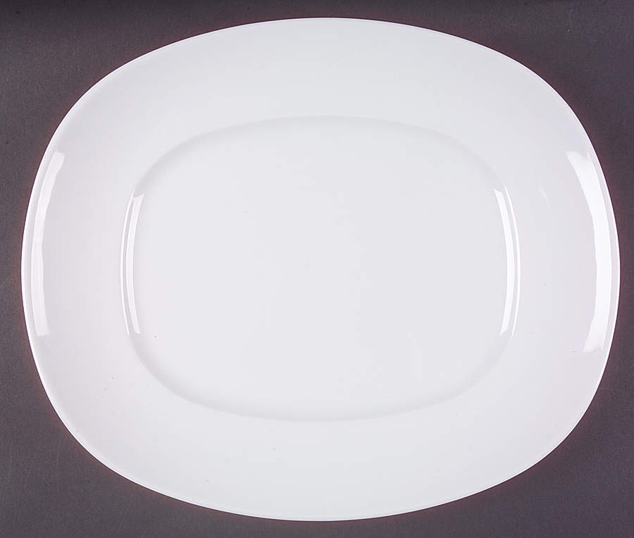 Epoque White 13" Oval Serving Platter by Rosenthal - Continental-1