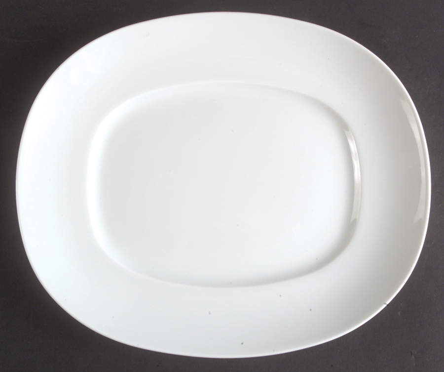 Epoque White 10" Oval Serving Platter by Rosenthal - Continental-1