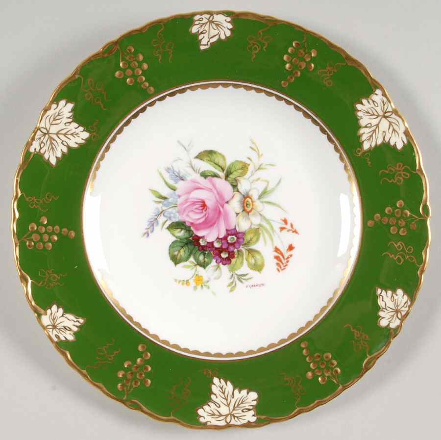 Vine Emerald Salad Plate by Royal Crown Derby-1