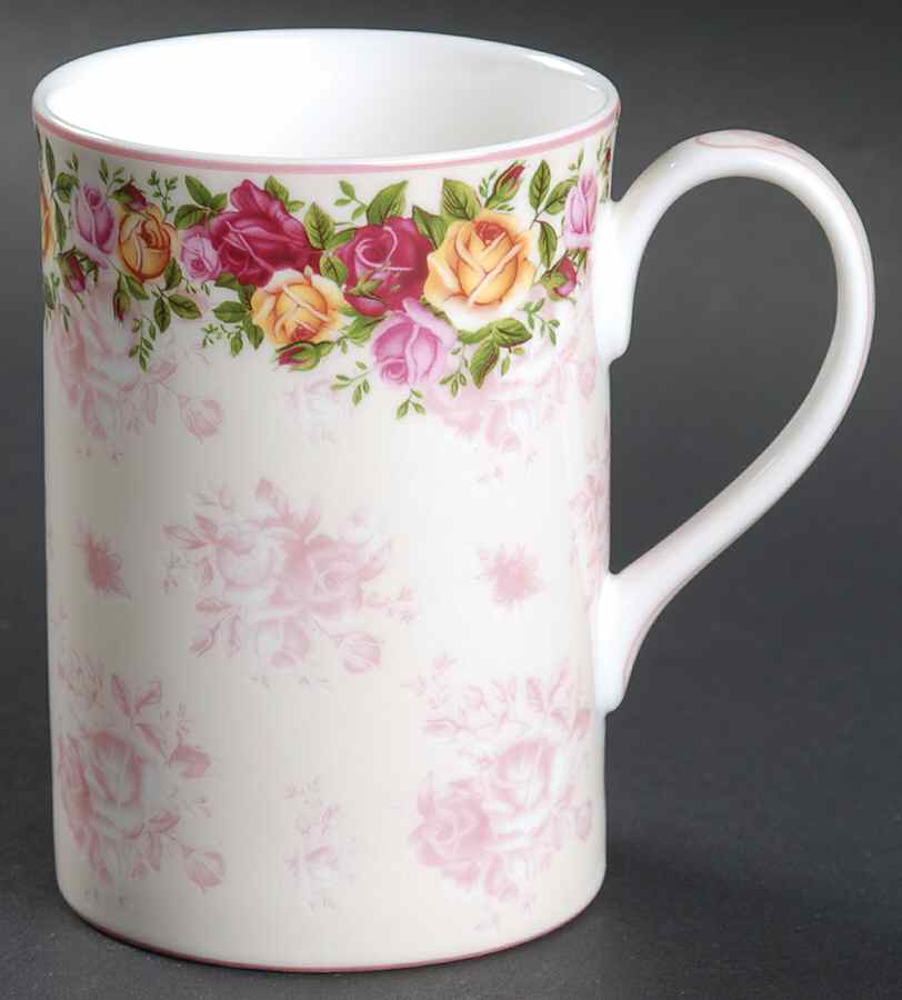 Peach Damask Mug by Royal Albert-1