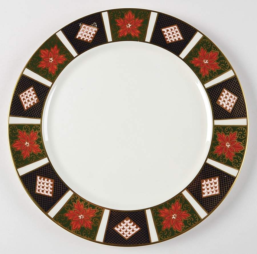 Old Imari Holiday Service Plate (Charger) by Royal Crown Derby-1