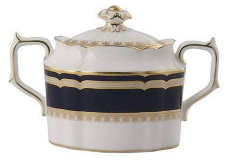 Ashbourne Sugar Bowl & Lid by Royal Crown Derby-1