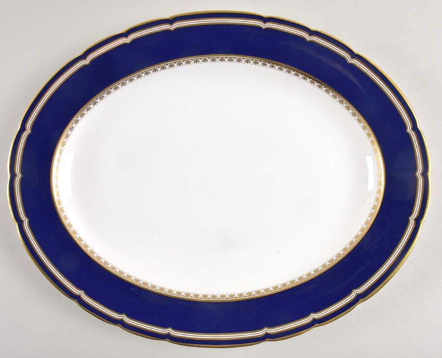 Ashbourne 13" Oval Serving Platter by Royal Crown Derby-1