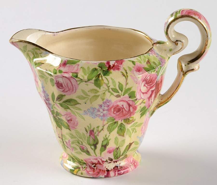June Roses (Gold Trim) Creamer by Royal Winton-1