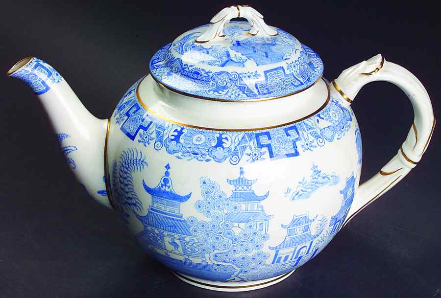 B389 Light Blue Teapot & Lid by Royal Worcester-1