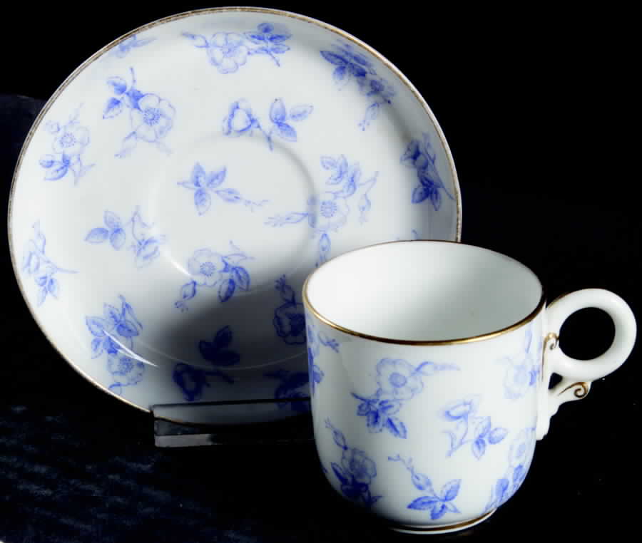 W1249 Flat Demitasse Cup & Saucer Set by Royal Worcester-1