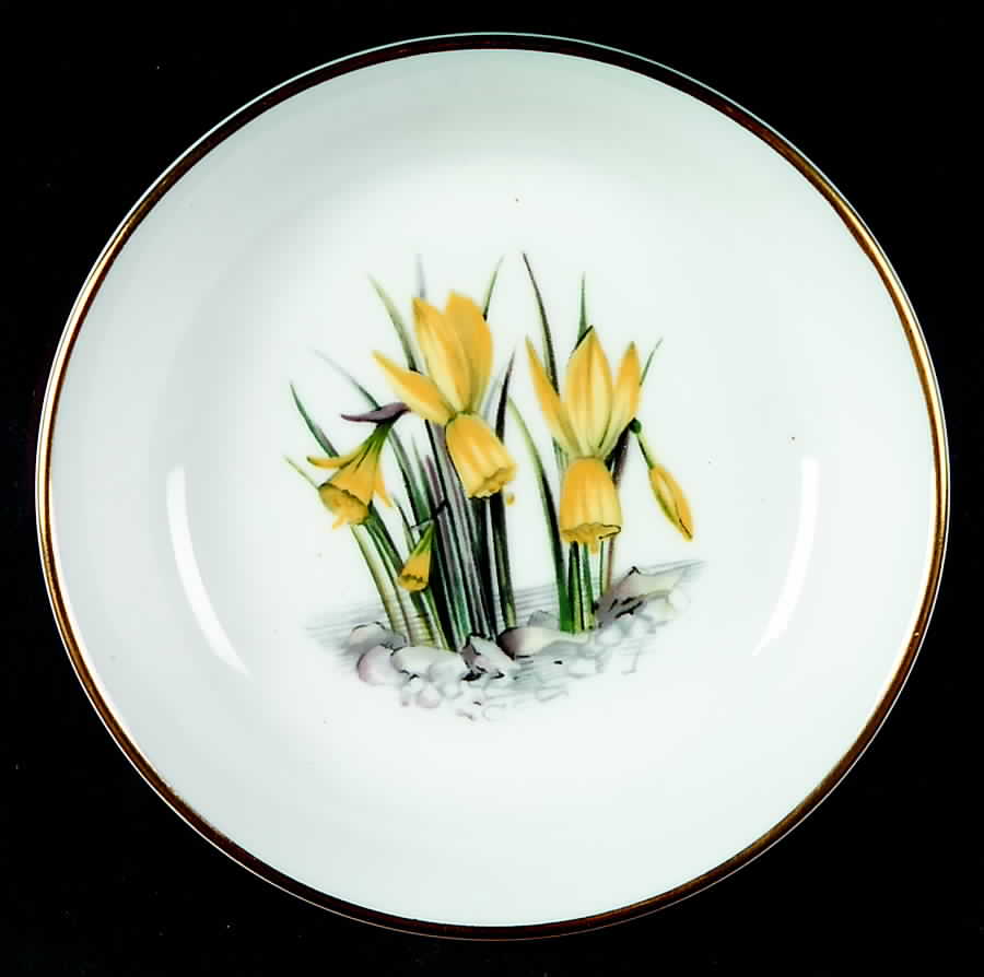Alpine Flowers 3" Ashtray by Royal Worcester-1
