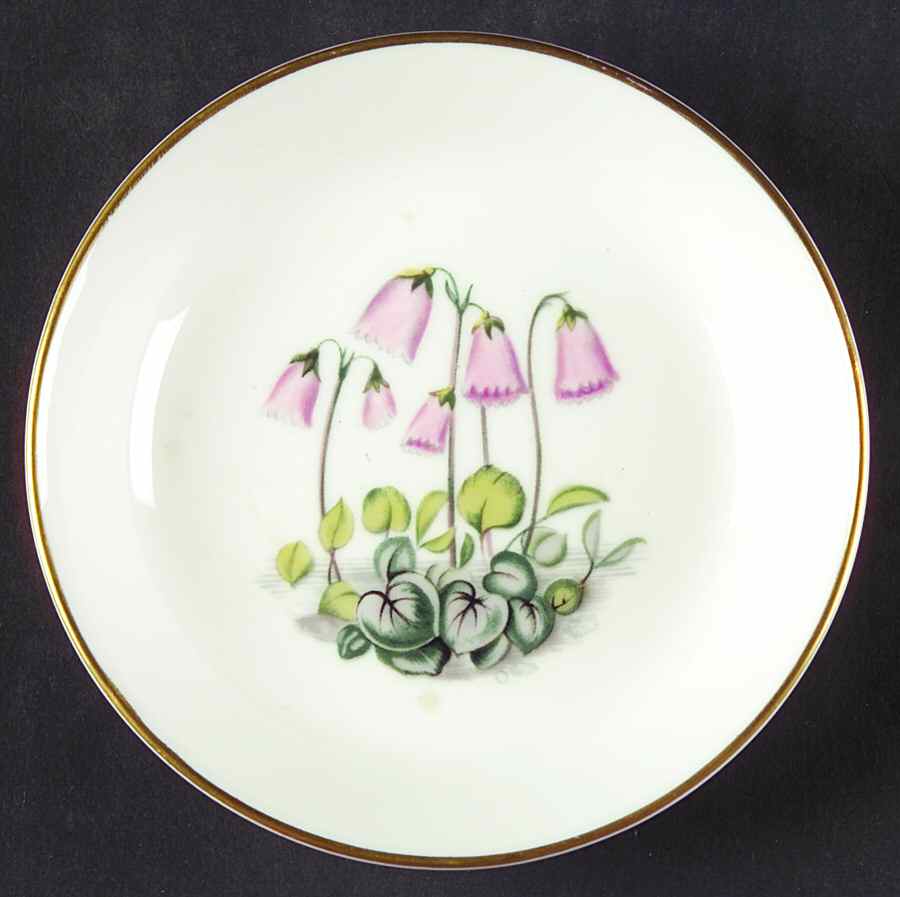 Alpine Flowers 3" Ashtray by Royal Worcester-1
