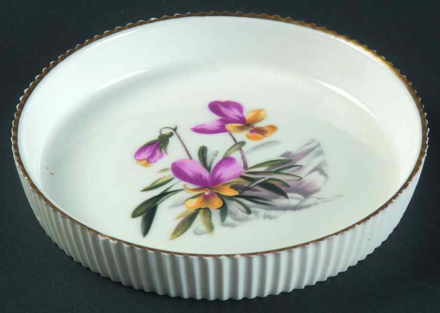 Alpine Flowers Coaster by Royal Worcester-1
