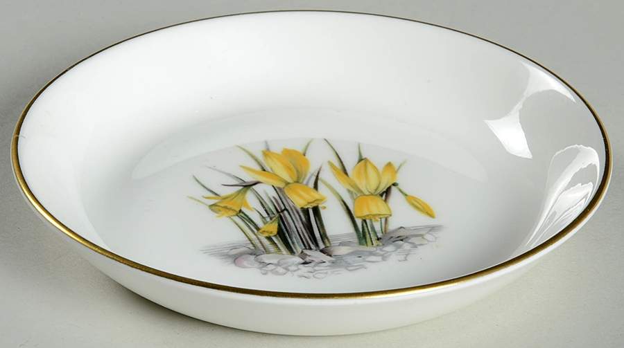 Alpine Flowers Coaster by Royal Worcester-1