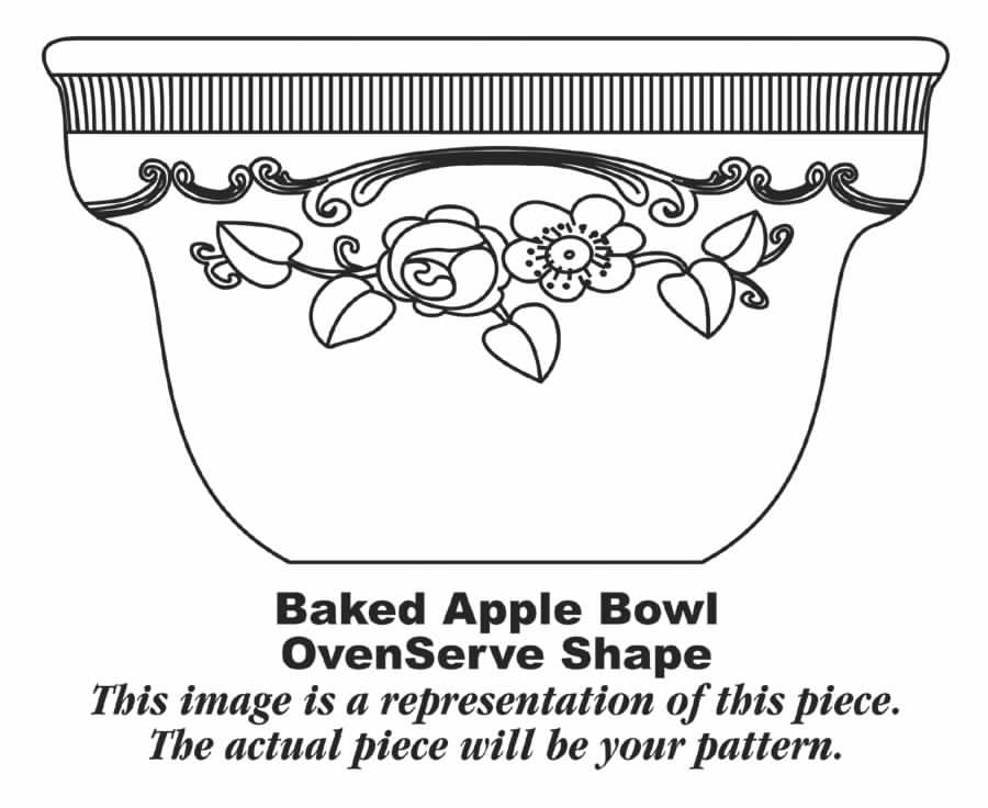 Oven Serve Yellow Small Baked Apple Dish by Homer Laughlin -1