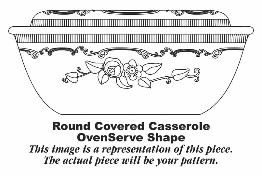 Oven Serve Pink 1 Qt Round Covered Casserole by Homer Laughlin -1