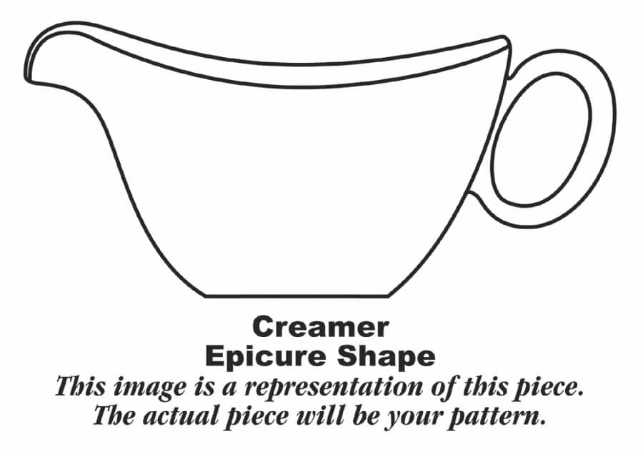 Epicure Charcoal Grey Creamer by Homer Laughlin -1
