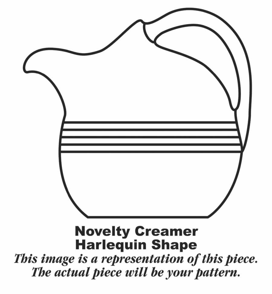 Harlequin Forest Green Novelty Creamer by Homer Laughlin -1
