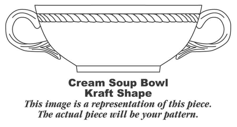 Kraft Pink Footed Cream Soup Bowl by Homer Laughlin -1