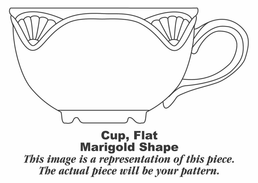 Springtime (Marigold) Flat Cup by Homer Laughlin -1