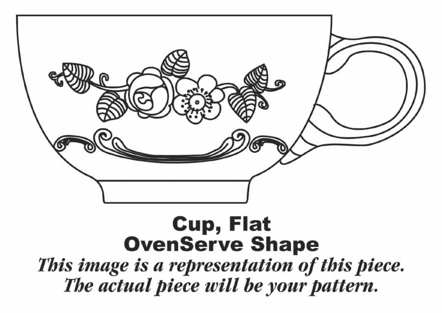 Oven Serve Yellow Flat Cup by Homer Laughlin -1